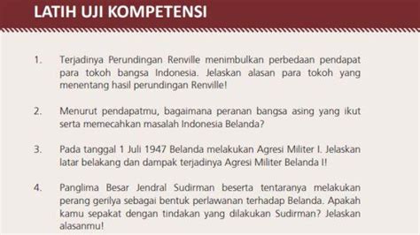 Kunci Jawaban Sejarah Indonesia Kelas Semester Halaman