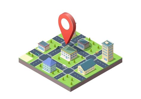 Premium Vector Isometric City Map Navigation