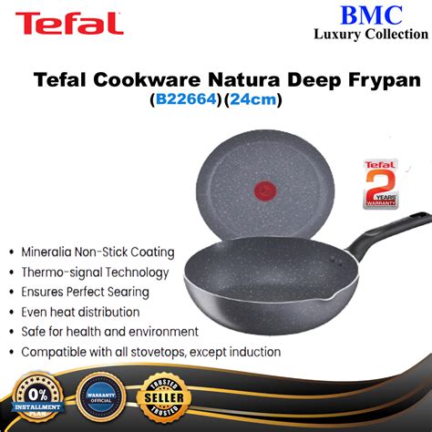 Tefal Natura Deep Frypan Cm B Shopee Malaysia