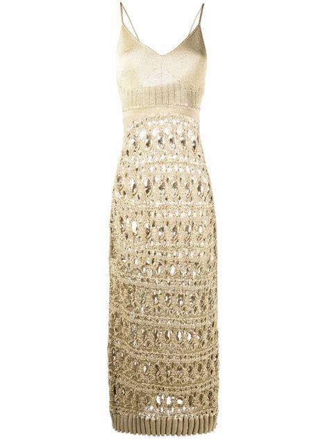 Christopher Esber Cut Out Knitted Maxi Dress Farfetch