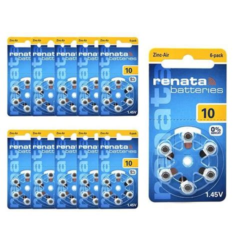 Renata Swatch Group Pack De 10 Blisters De 6 Piles 10A RENATA