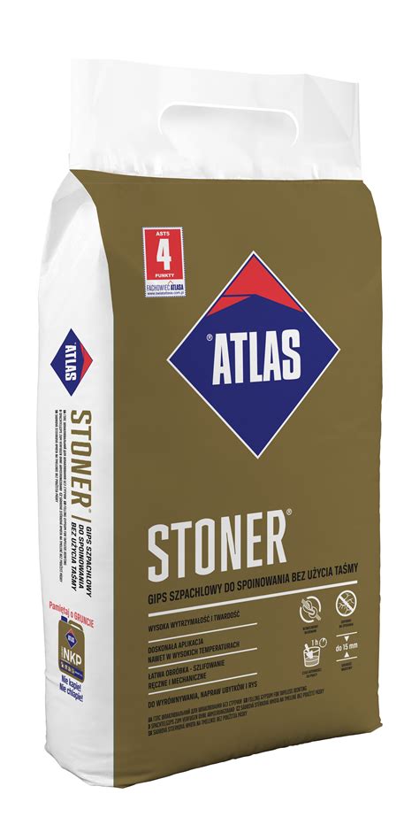 Gips szpachlowy do spoinowania bez użycia taśm 5 kg Stoner ATLAS