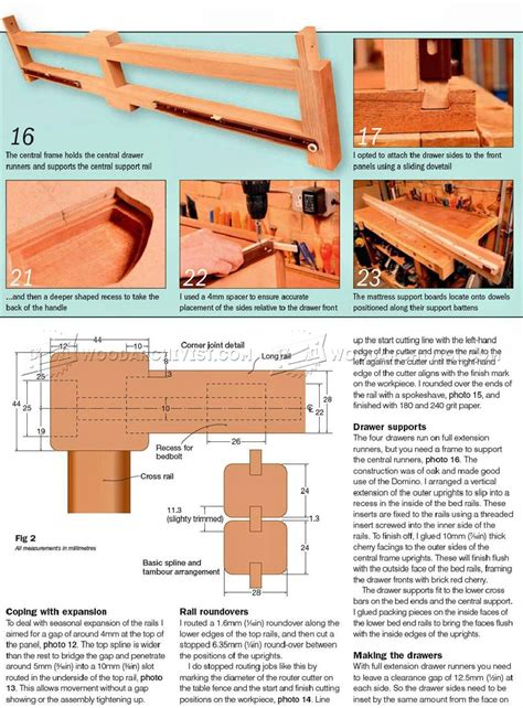 Sleigh Bed Plans • WoodArchivist