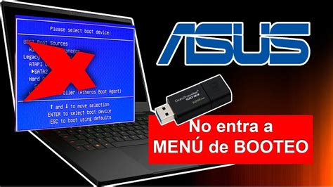 LAPTOP ASUS BOOT MENU ASUS NO INICIA CON LA MEMORIA USB Asus YouTube