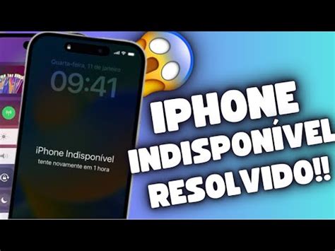 Como resolver iPhone indisponível 2023 2024 YouTube