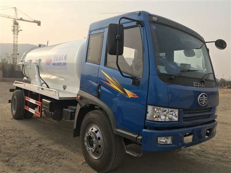 Supply 10m3 Fecal Suction Truck FAW Suction Sewage Truck China Supply