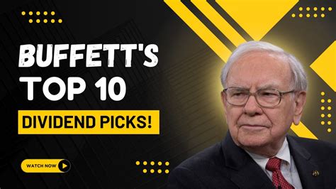 Warren Buffetts Top 10 Dividend Stocks Revealed 13f Filing Youtube