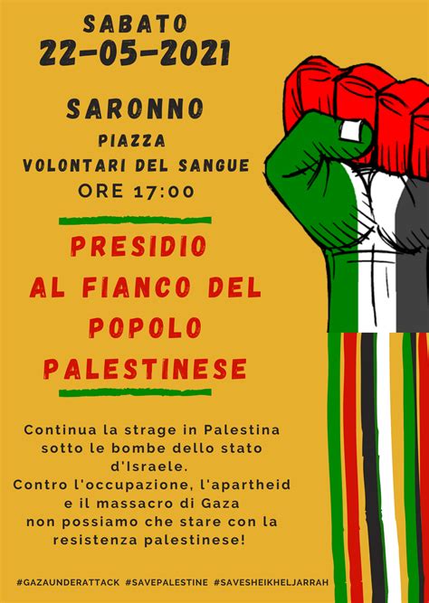 Saronno Assemblea Antifascista In Piazza Per La Palestina Sabato 22