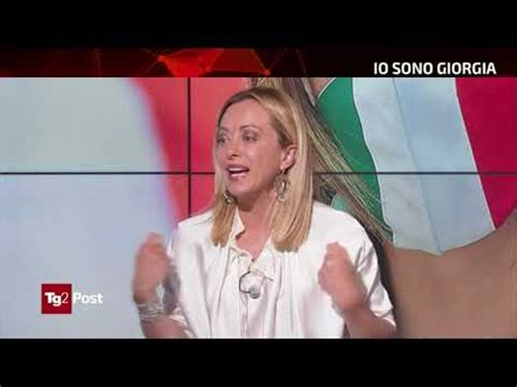 L Intervista A Giorgia Meloni Su Tg Post Assolutamente Da Non Perdere