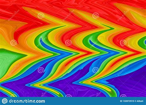 Imagen Borrosa Movimiento De Una Bandera Gay Del Arco Iris Durante
