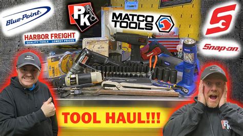 Massive Tool Haul Snap On Matco Blue Point Harbor Freight Dewalt