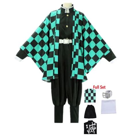 Costume Cosplay Tanjiro Kamado Demon Slayer Kimetsu No Yaiba Anime