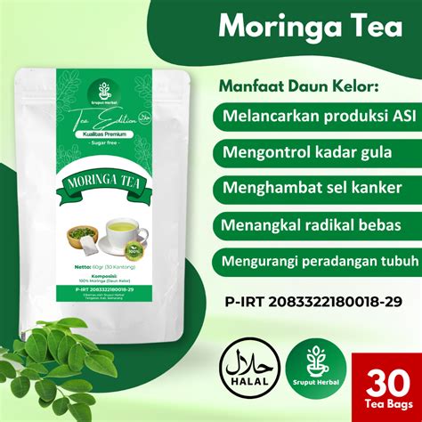 Jual Teh Daun Kelor Teh ASI Booster Moringa Tea Teh Melancarkan