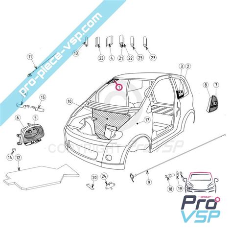 Pare Brise Pour Voiture Sans Permis Jdm Simpa Albizia Abaca