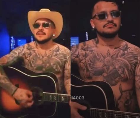 Christian Nodal Presume Su Pecho Sin El Tatuaje De Los Ojos De Belinda Y Así Quedó Periódico Am