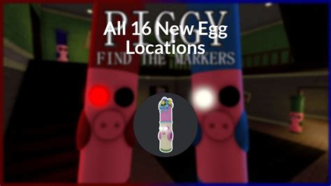 All 16 New Egg Locations For Easter Bunny Marker In Roblox Piggy