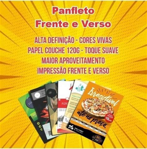 Kit Panfletos Flyer G Frente Verso X Original Parcelamento