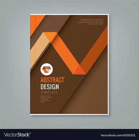 Abstract orange line design on brown background Vector Image