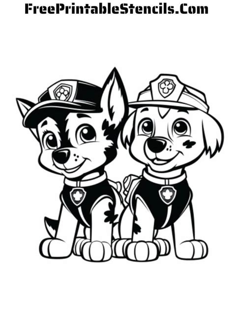 Free Printable Paw Patrol Stencils Free Printable Stencils