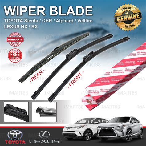 Toyota Wiper Blade Alphard Vellfire Sienta Chr Prius Lexus Nx Rx Mazda