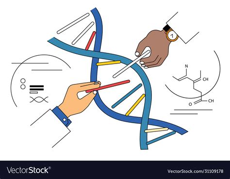 Genome Editing Concept Royalty Free Vector Image