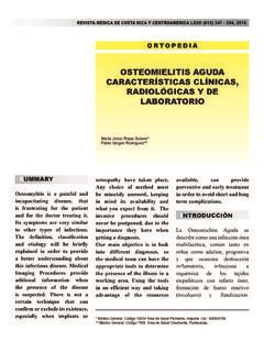 OSTEOMIELITIS AGUDA CARACTERÍSTICAS CLÍNICAS osteomielitis aguda