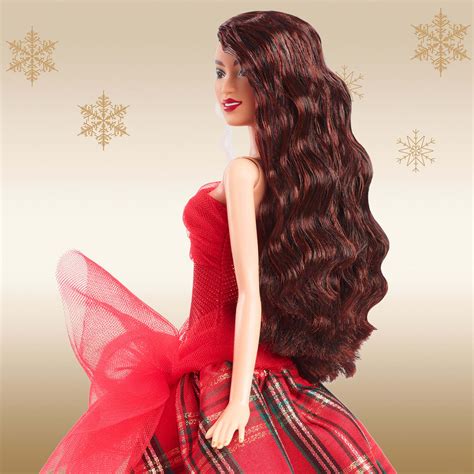 2024 Barbie Holiday Doll With Dark Brown Hair Mattel Creations