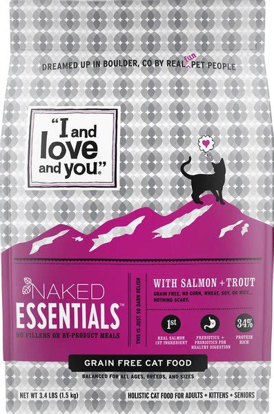 I And Love And You Naked Essentials Salmon Trout Recipe Grain Free Dry Cat Food Lb Bag