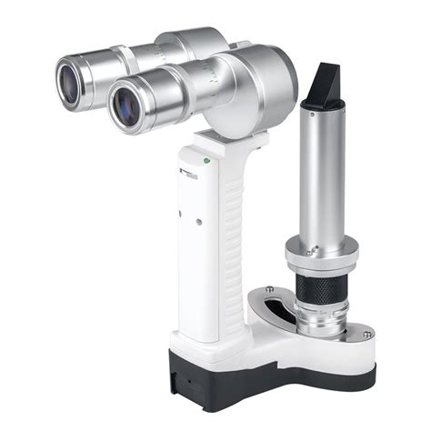 High Luminance White Led Portable Slit Lamp Microscope With Battery