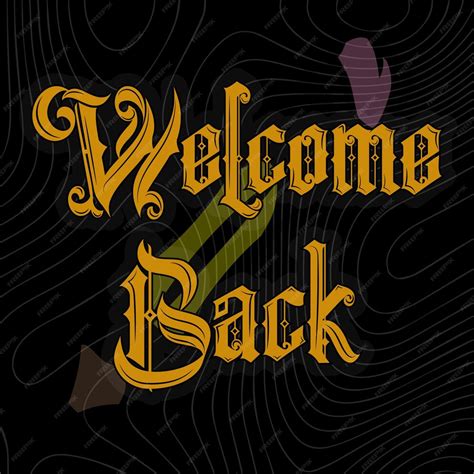 Premium Vector | Welcome back colorful template