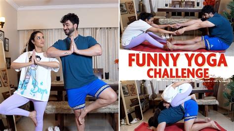 We Tried The Weird Yoga Poses Yoga Challenge Jasmin Bhasin Aly