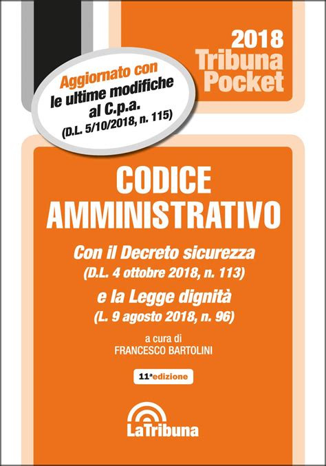 Codice Amministrativo Bartolini Francesco Amazon It Libri