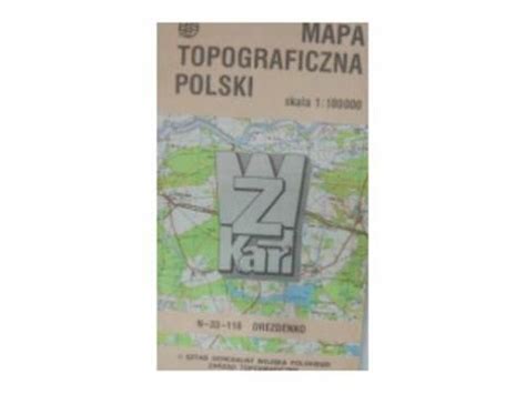 Mapa topograficzna Polski Drezdenko inny 13403078946 Książka Allegro