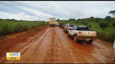 Bom Dia GO Motoristas Enfrentam Dificuldade Para Passar Pela Rodovia