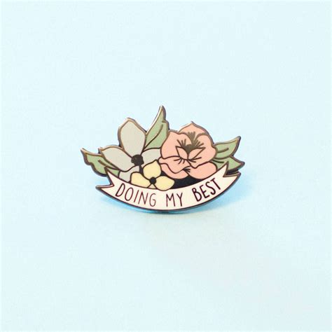 Doing My Best Hard Enamel Lapel Pin Etsy Pin And Patches Enamel