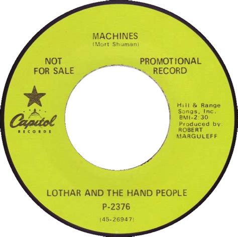 Machines Milkweed Love By Lothar And The Hand People Single