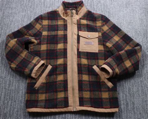 Pendleton Men S Lone Fir Stand Collar Zip Jacket Fleece Men S Medium Outdoor Ebay