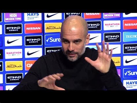 Pep Guardiola Embargoed Pre Match Press Conference Manchester City V