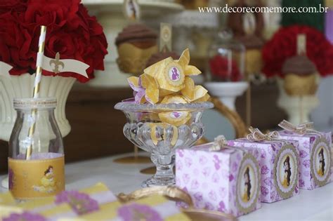 Festa Bela E A Fera By Decore Comemore Embalagens Feitas Papel De