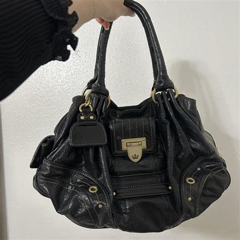 vintage leather juicy couture bag - Depop