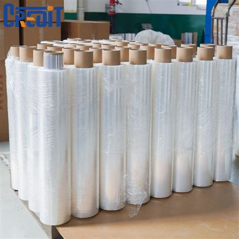 Plastic Wrap Transparent Stretch Film Roll With Packaging Materials