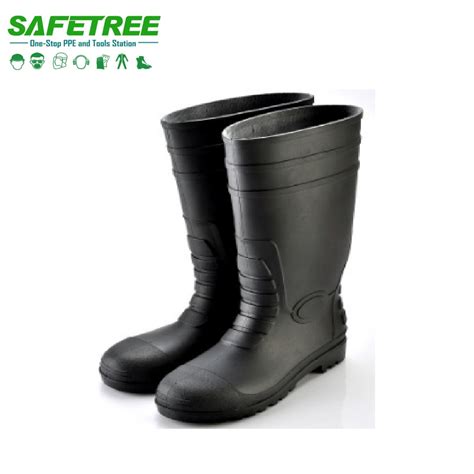 Black Ce En High Quality Steel Toe Cap Mid Plate Safety Footwear