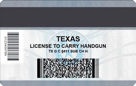 Texas License To Carry Handgun Cards Now Issued With 2D Barcode | Department of Public Safety