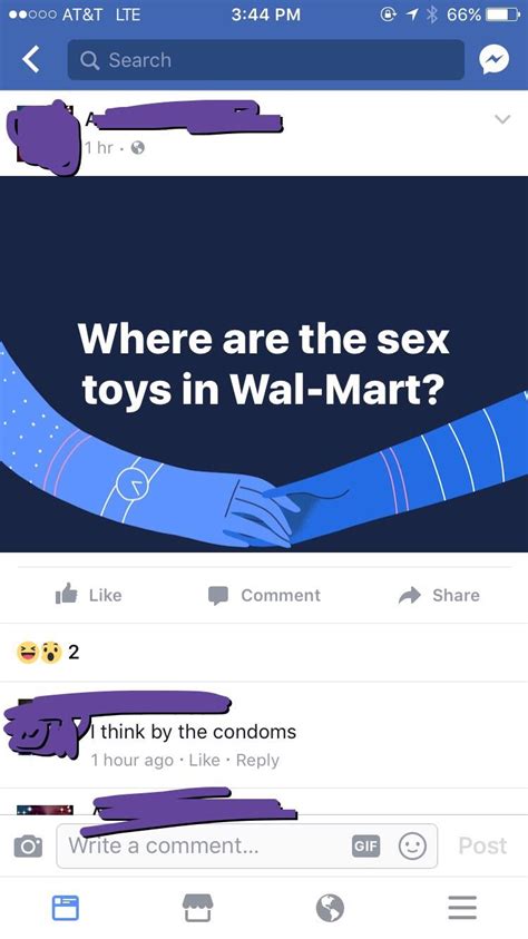I Need A Dildo Let Me Ask Facebook Where To Find One In Wal Mart R Trashy