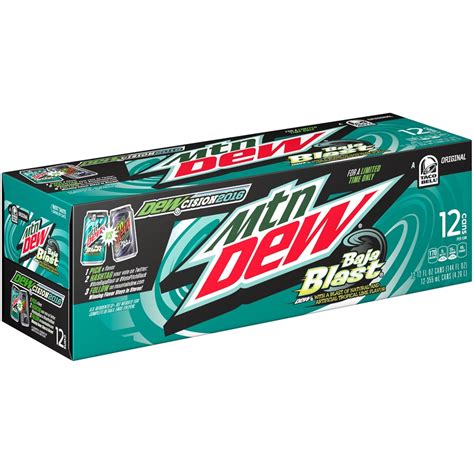 Mountain Dew Baja Blast DEW With A Blast Of Natural Artificial