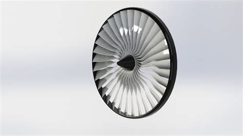 Jet Turbine Propeller | 3D CAD Model Library | GrabCAD