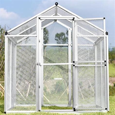 WALCUT Aluminum Large Bird Cage/three doors Aviary Bird