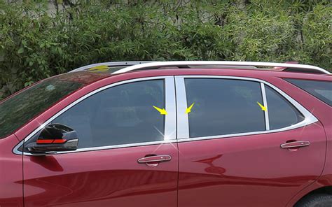 For Chevy Equinox 2018 2024 Chrome Side Door Window Pillar Posts Cover Trim Ebay