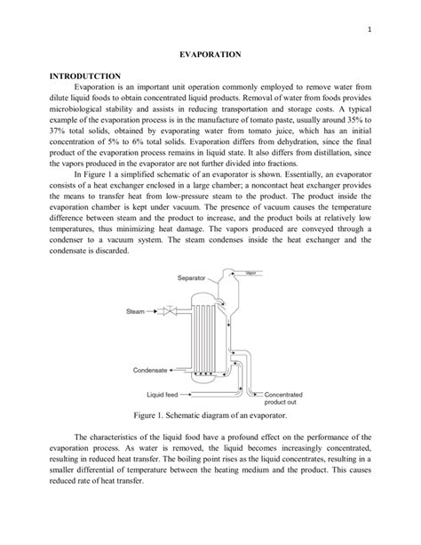 Evaporation, heat transfer