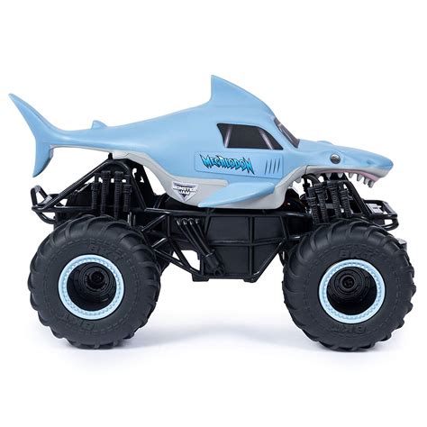 Monster Jam Official Megalodon Remote Control Monster Truck, 1:24 Scale ...